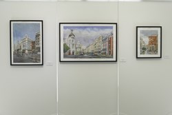 Exposición pinturas Colectivo 6 sobre Madrid 1