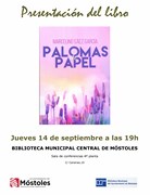 PRESENTACIÓN DEL LIBRO -Palomas de papel- de Marcelino Sáez García septiembre 2017