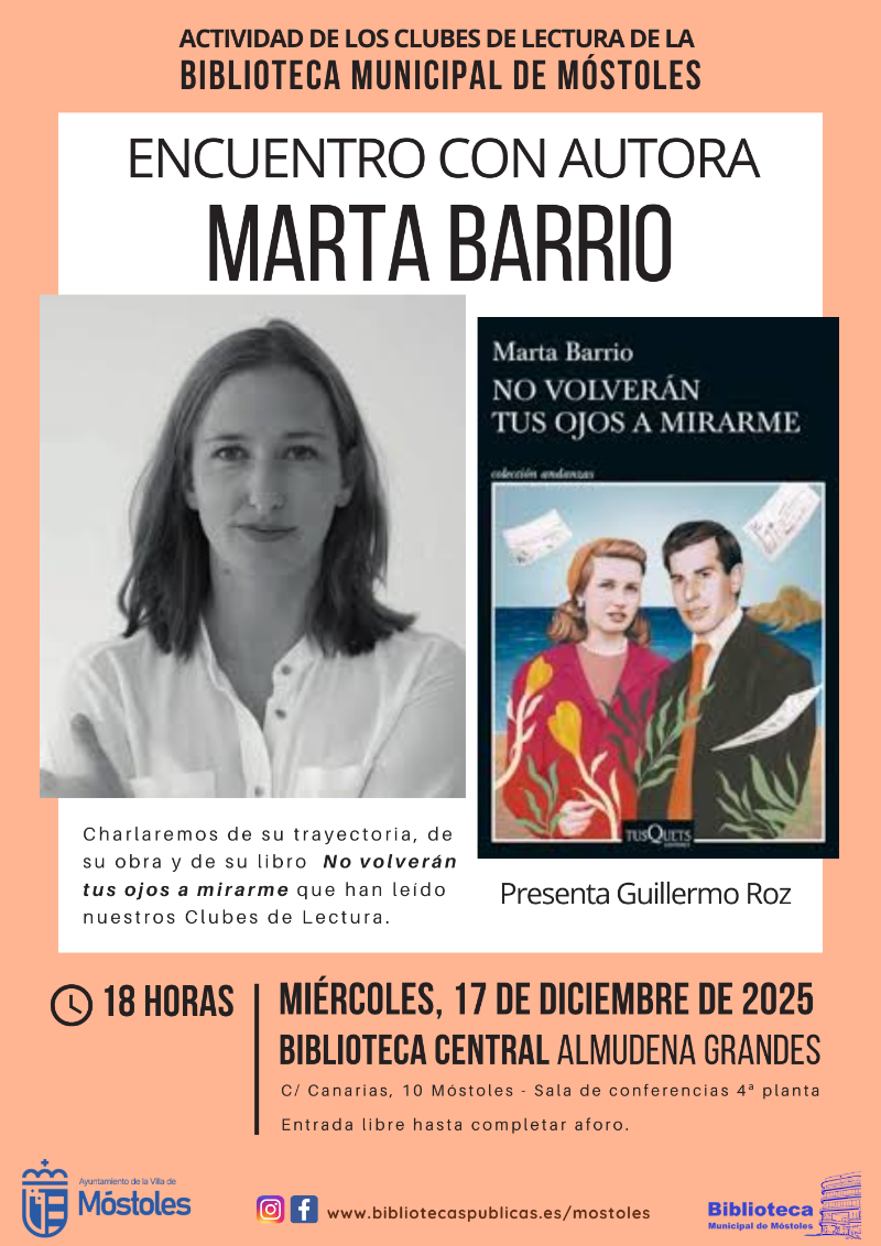 Encuentro con autora - Marta Barrio