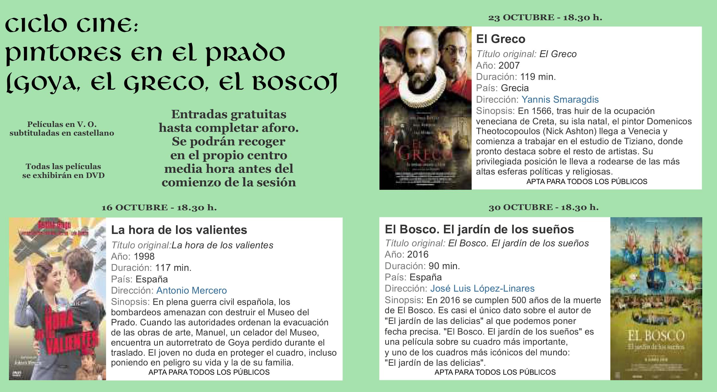 ciclo cine octubre arte 2019 2