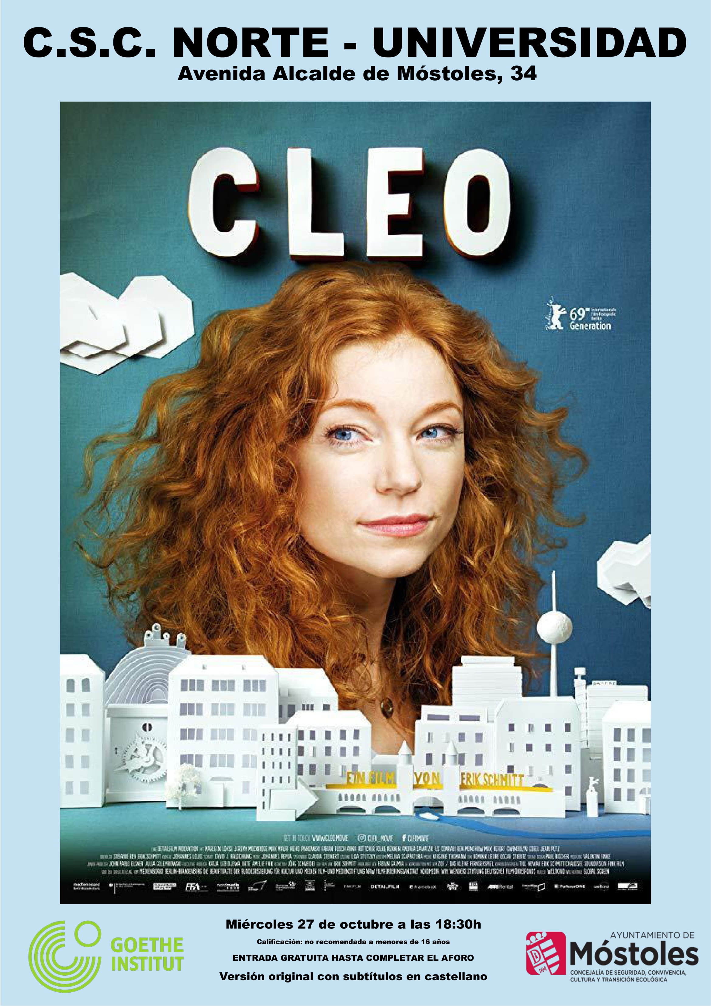 CARTEL PELI_Cleo_CICLO CINE ALEMÁN