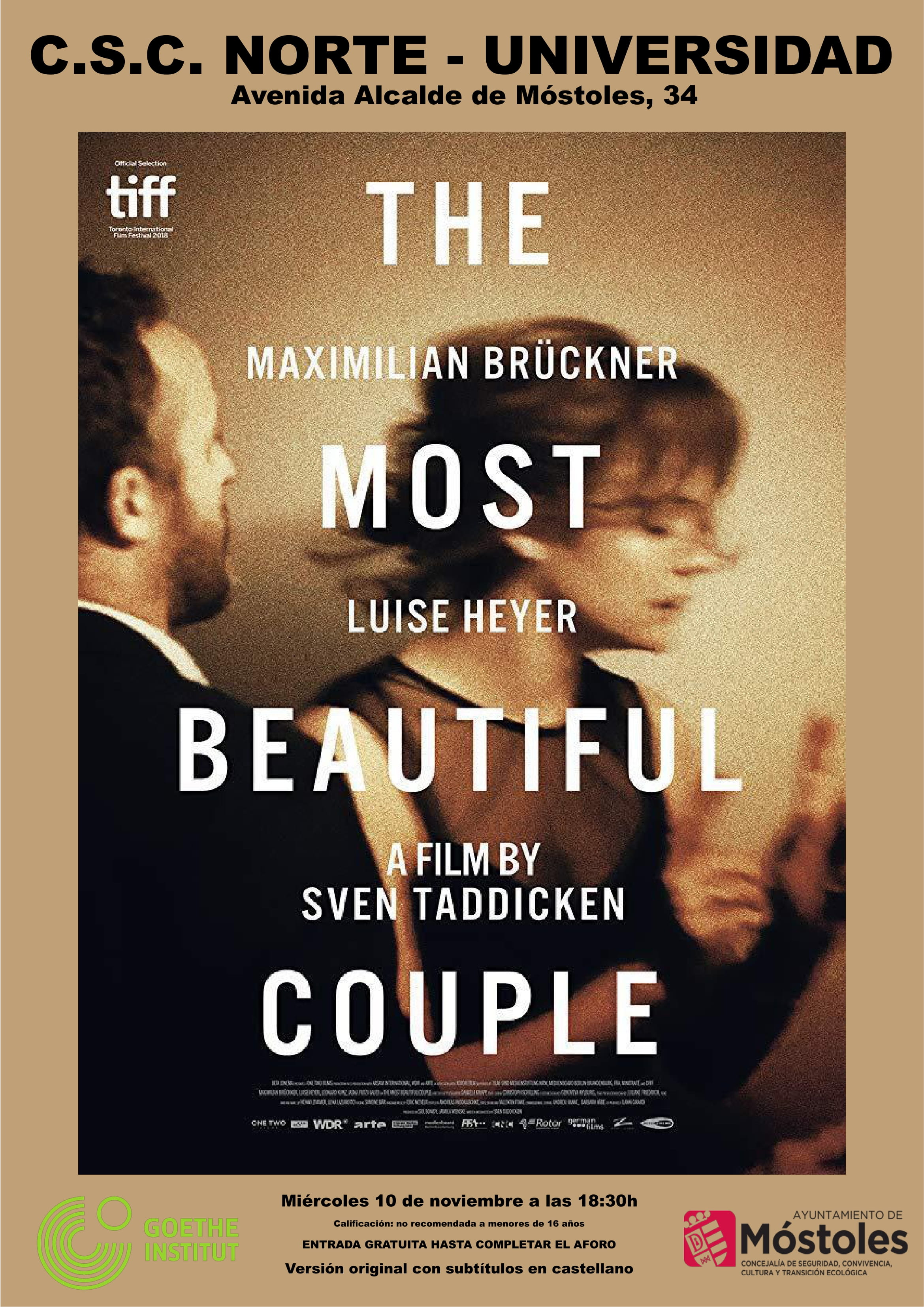 CARTEL_La pareja más hermosa_CICLO CINE ALEMAN