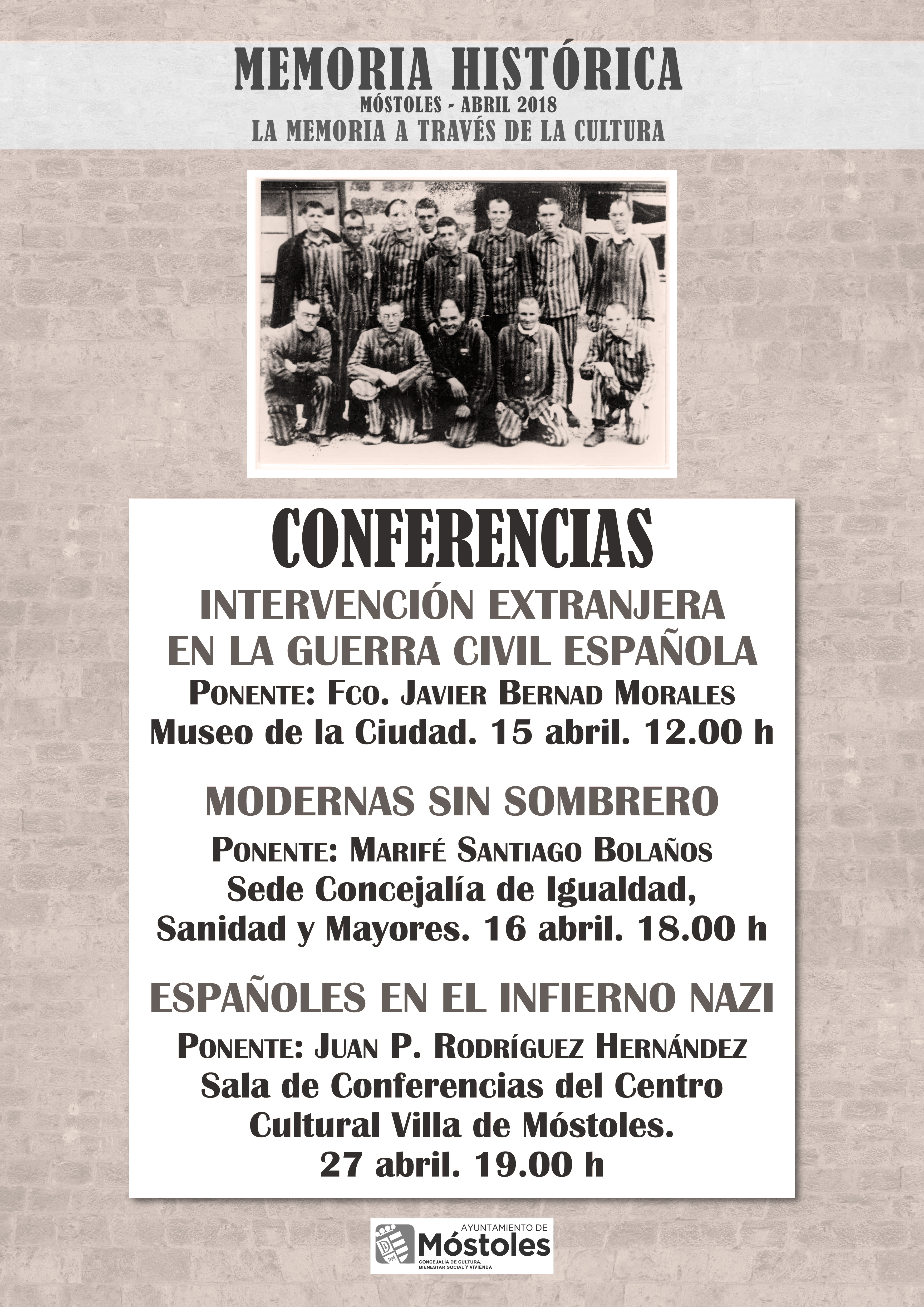 CARTEL CONFERENCIAS MEMORIA HISTÓRICA