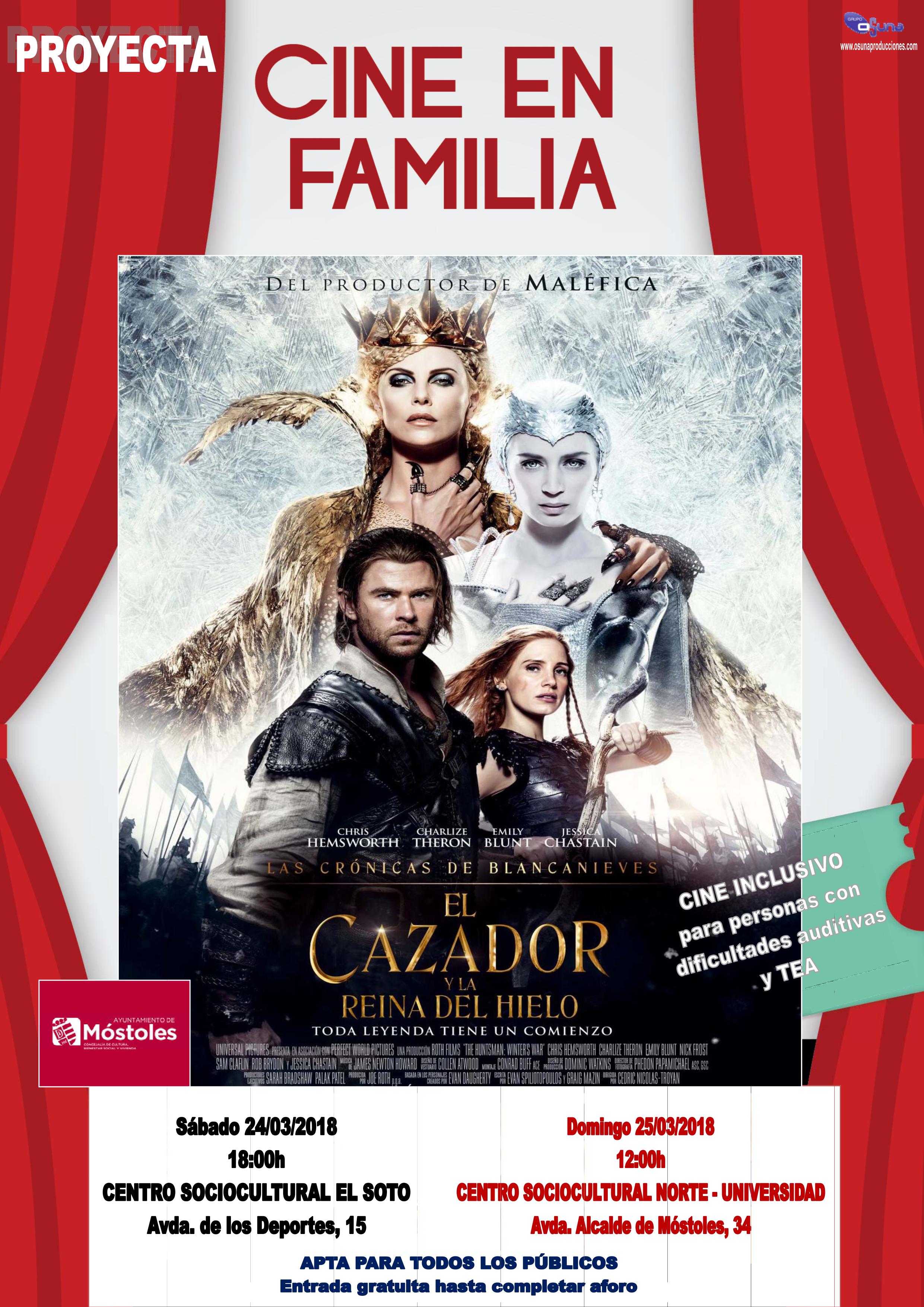 FOTO PELI EL CAZADOR Y LA REINA DEL HIELO