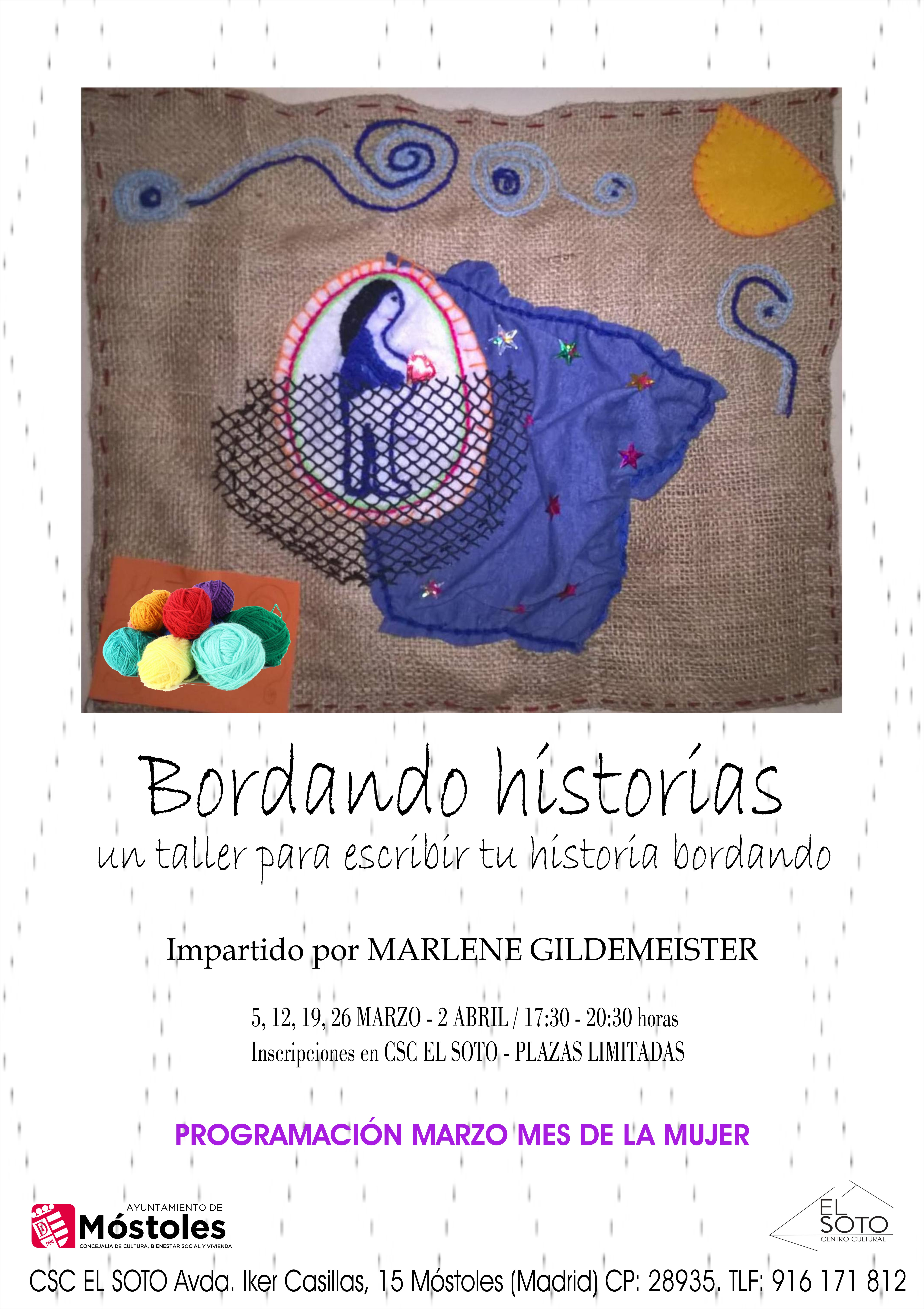 Cartel Bordando Historias