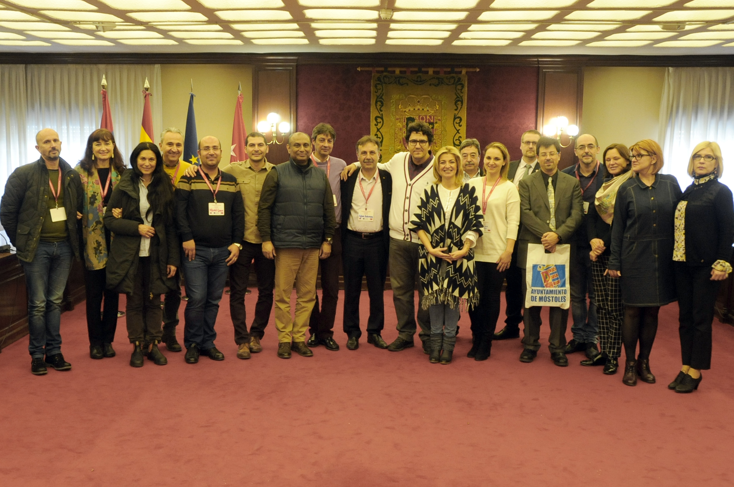 Participantes en proyecto Erasmus+ en visita al Ayuntamiento