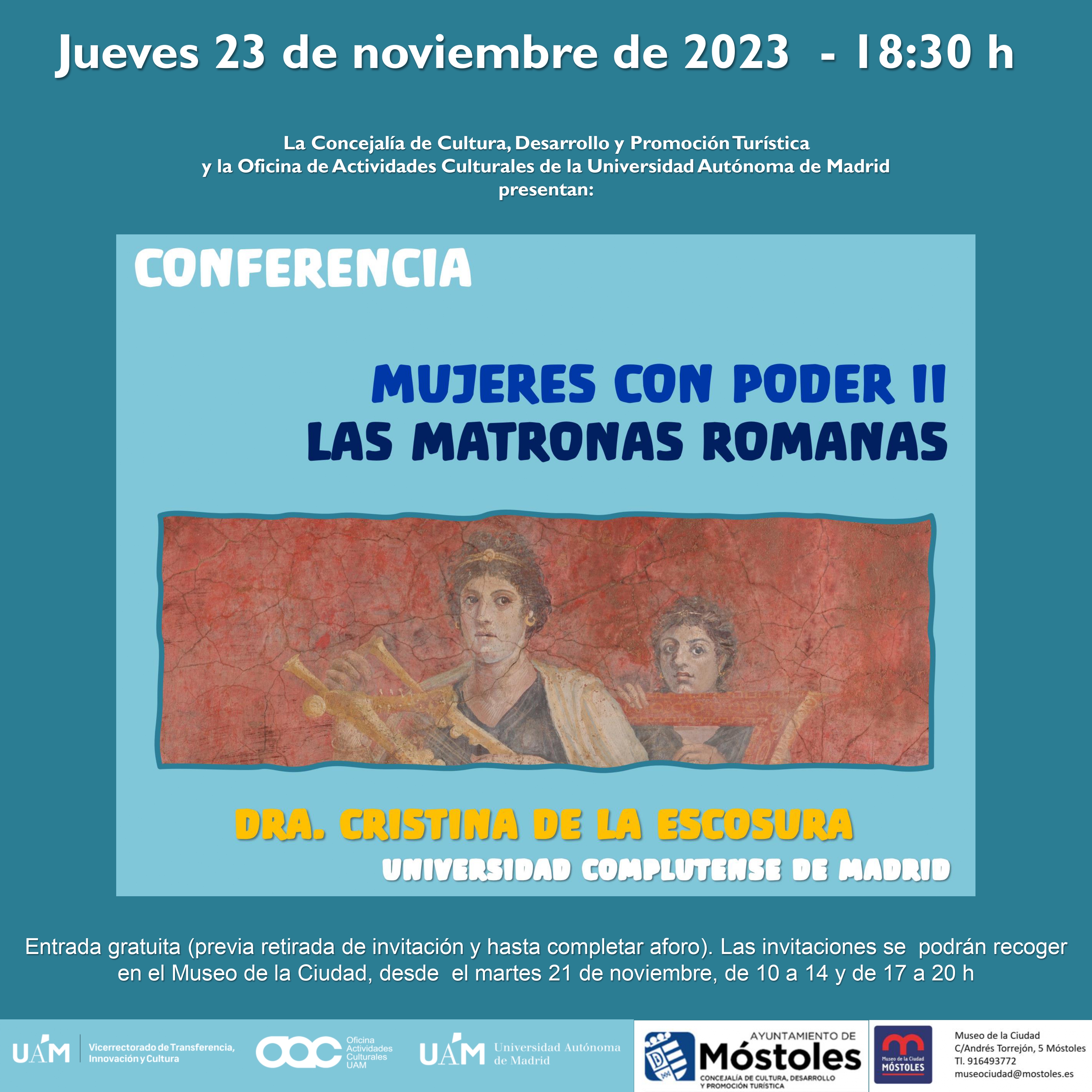 Cartel conferencia 23.11.23 cuadrado