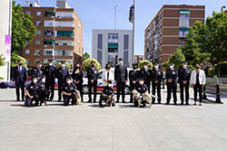 La Policía Municipal de Móstoles celebra su patrón y el 25 aniversario de la Unidad Canina de la localidadp