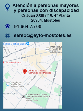 Contacto - Atención a personas mayores y personas con discapacidad. Este enlace se abrirá en una ventana nueva