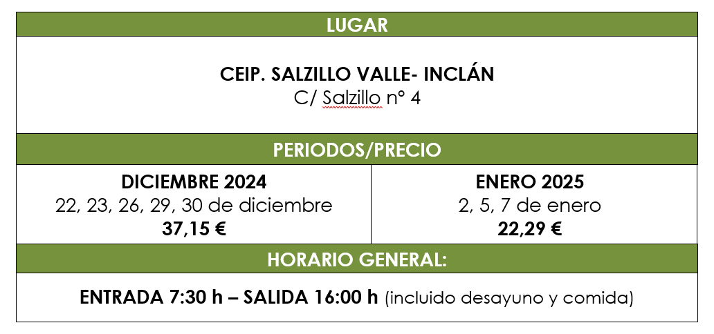 cuadro colonias urbanas navidad