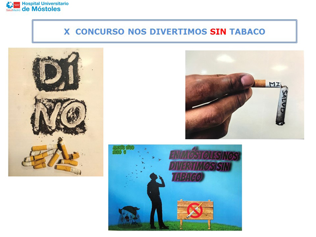 ENTREGA DE PREMIOS A GANADORES concurso tabaco HU MOSTOLES junio 2018