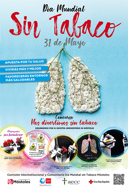 Cartel del Día Mundial sin tabaco 31 de Mayo 2019 p