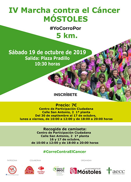 IV Marcha contra el Cáncer Móstoles #YoCorroPor p