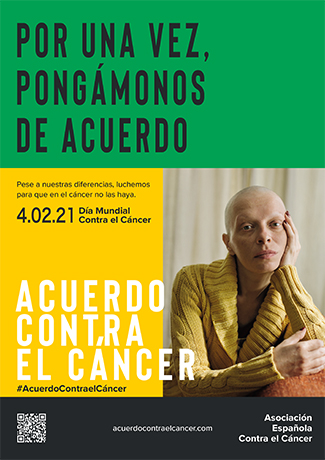 Cartel del día mundial del cáncer 2021