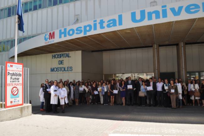 Alemany preside en el Hospital Universitario de Móstoles la XI edición de acreditaciones de la Red de Hospitales Sin Humo