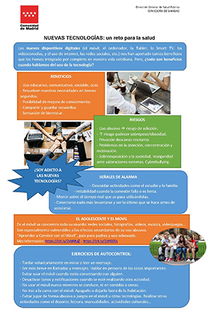 Informe Comunidad de Madrid Nuevas Tecnologías - Un reto para la salud Grafico 300x