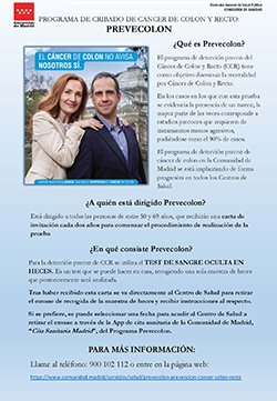 Programa de Cribado de Cancer de Colon y Recto - PREVECOLON