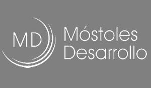 Mostoles Desarrollo logo gris