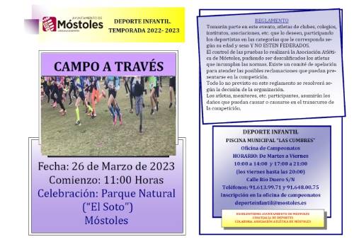 Folleto campo a través