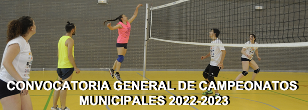 Convocatoria General de Campeonatos Municipales 2022-2023