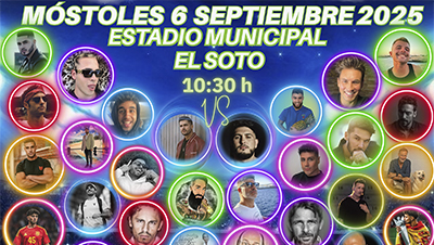 destacada Partido de fútbol benéfico en Móstoles contra el cáncer 6 septiembre 2025