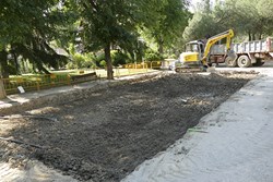 Visita obras parque de calistenia 1