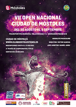 Cartel VII Open Nacional Ciudad de Móstoles 2021p