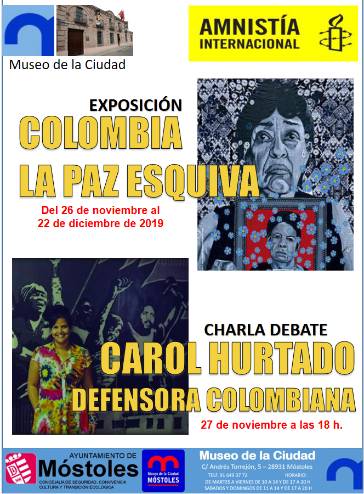 Cartel "Colombia, la paz esquiva"