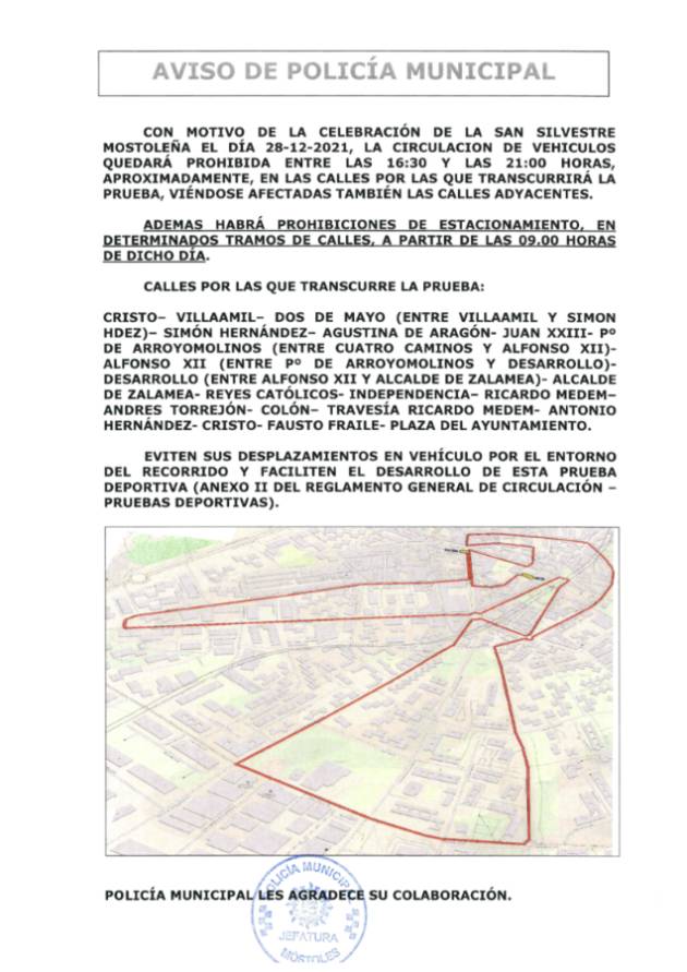 Cortes de Tráfico San Silvestre copia