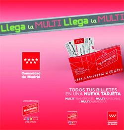 Información Tarjeta Multi Transporte Comunidad Madrid