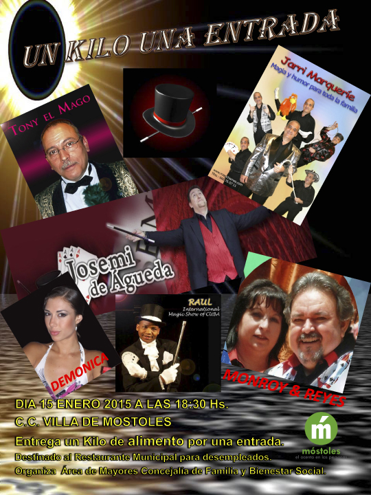 Cartel Magia Solidaria Kilo por Entrada