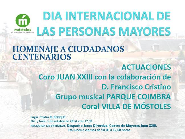 día internacional de las personas Mayores