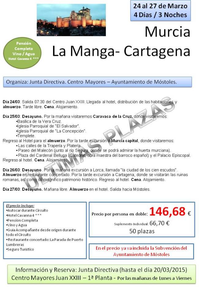 CARTEL MOSTOLES MARZO MURCIA
