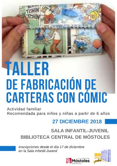 Taller carteras con comic