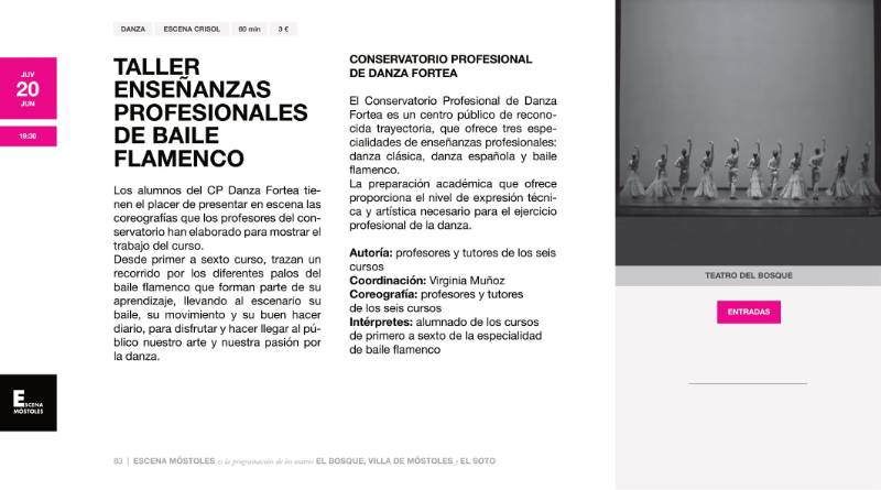 Programación Escena Móstoles - Primera Temporada 2024-83