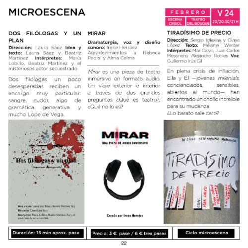 MICROESCENA_DOS FILÓLOGAS Y UN PLAN_MIRAR_TIRADÍSIMO DE PRECIO