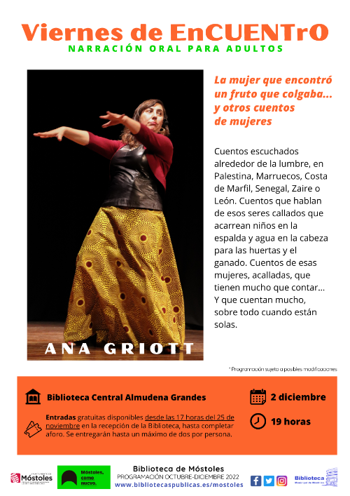 VIERNES DE ENCUENTRO_LA MUJER QUE ENCONTRÓ_ANA GRIOTT