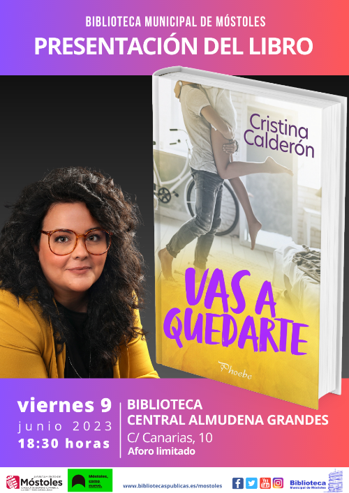 Presentacion Libro_VAS A QUEDARTE_Cristina Calderón