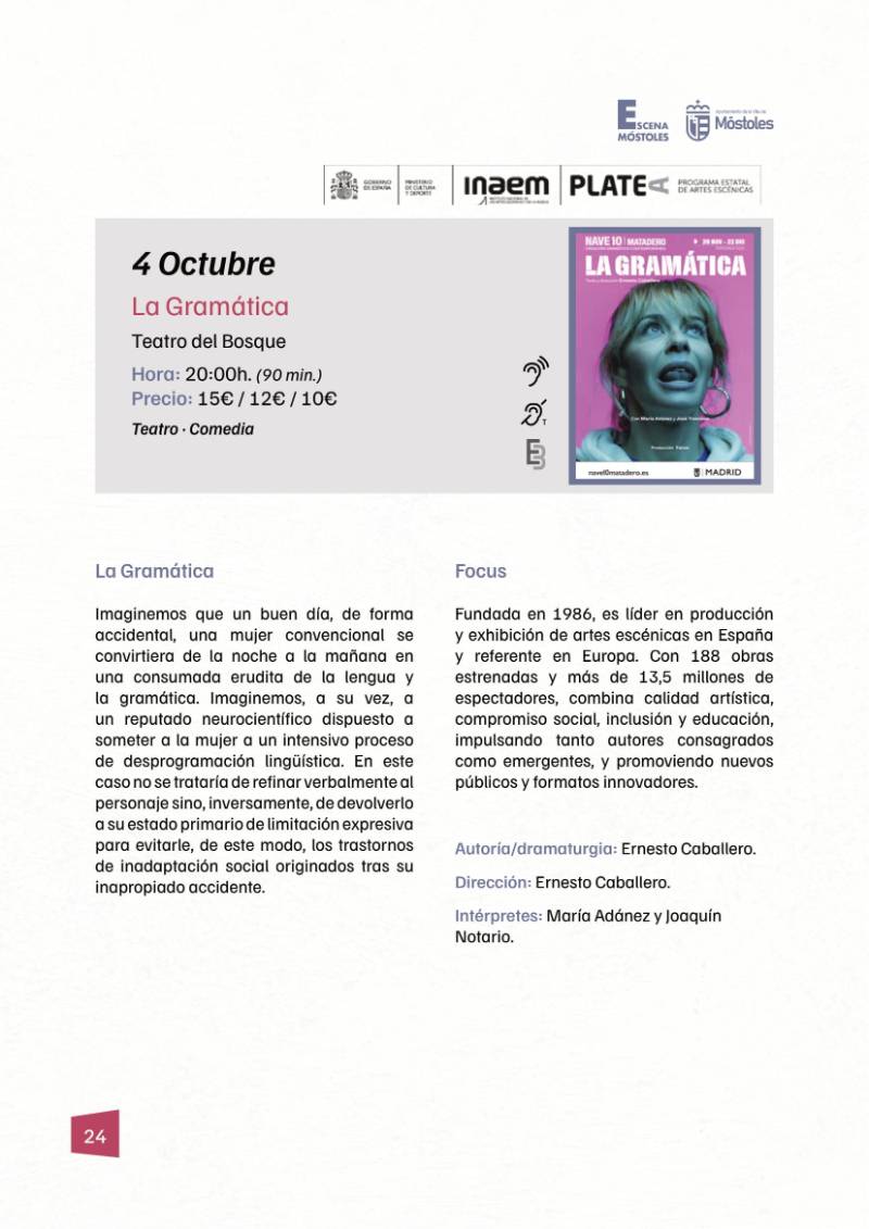 Programación II Temporada Escena Móstoles 2025-24