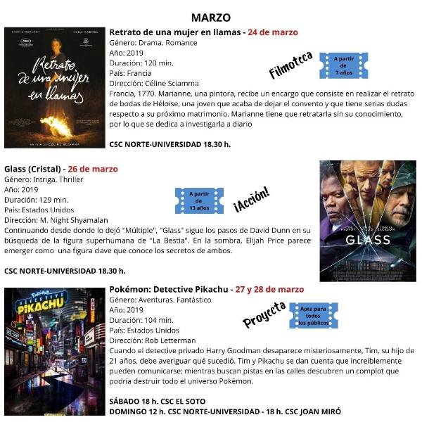 CINE+CINE SEMANA 22-28 MARZO 2021