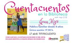 Joan miró 17 abril titiricuento