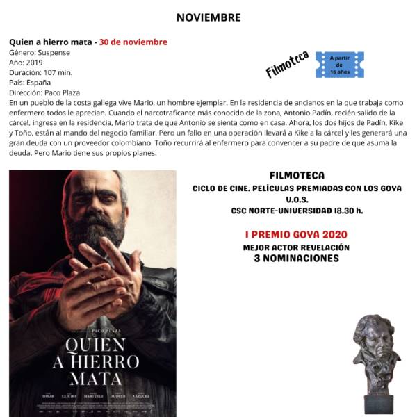 foto peli Ciclo cine Goya 30 de nov. 2022