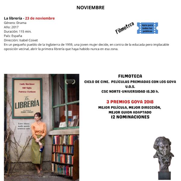 foto peli Ciclo cine Goya 23 de nov. 2022