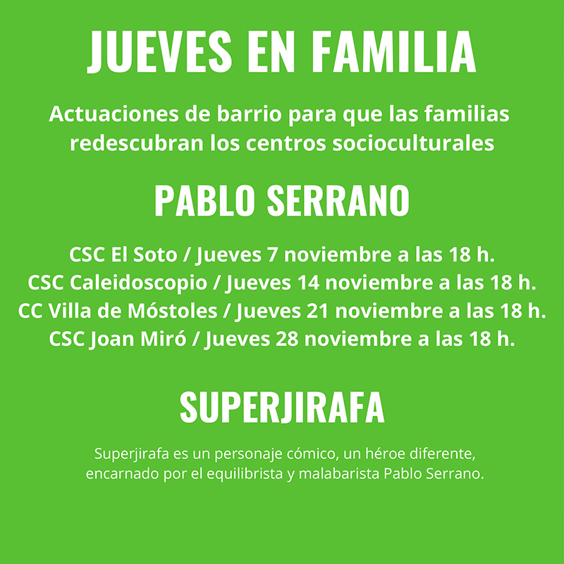 destacada agenda cultura Jueves en Familia noviembre 2024