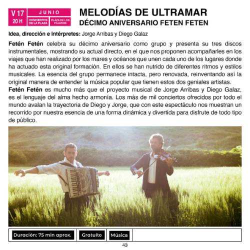 CONCIERTO_MELODIAS DE ULTRAMAR_PLAZA PÁJAROS