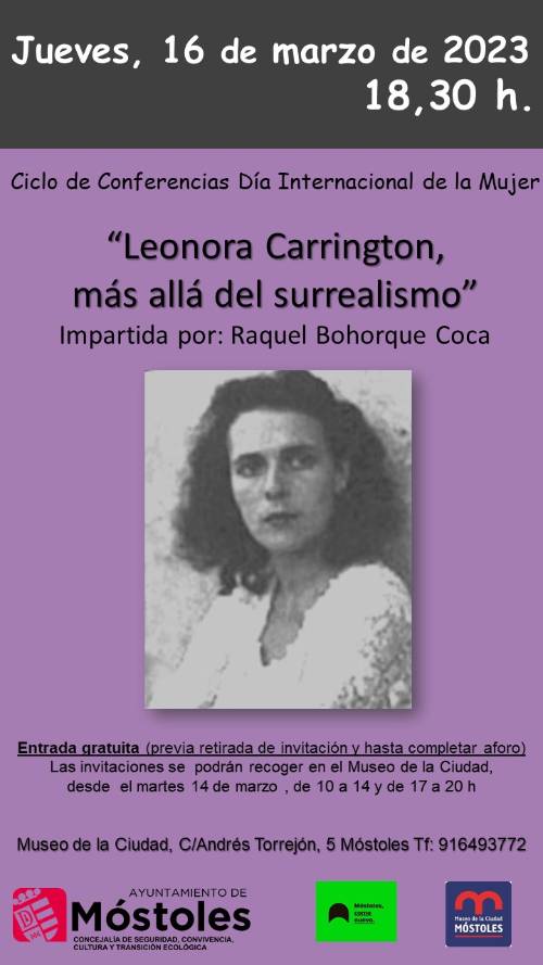 Cartel conferencia_LEONORA CARRINGTON_Museo