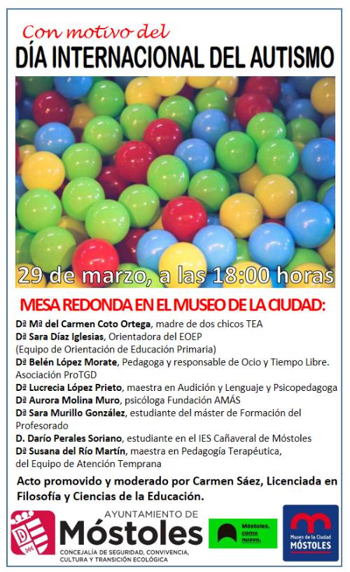 Cartel mesa redonda día internacional autismo_MUSEO