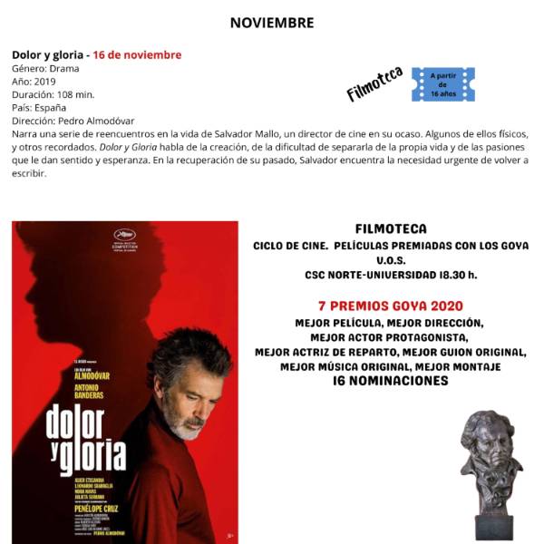 foto peli Ciclo cine Goya 16 de nov. 2022