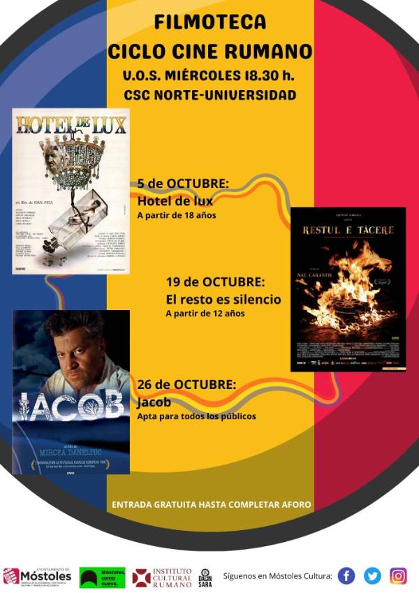 CARTEL_Ciclo cine rumano_OCTUBRE 2022_NORTE UNIVERSIDAD