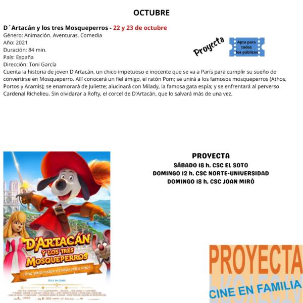 Foto Proyecta 22-23octubre_D´ARTACÁN Y LOS TRES MOSQUEPERROS